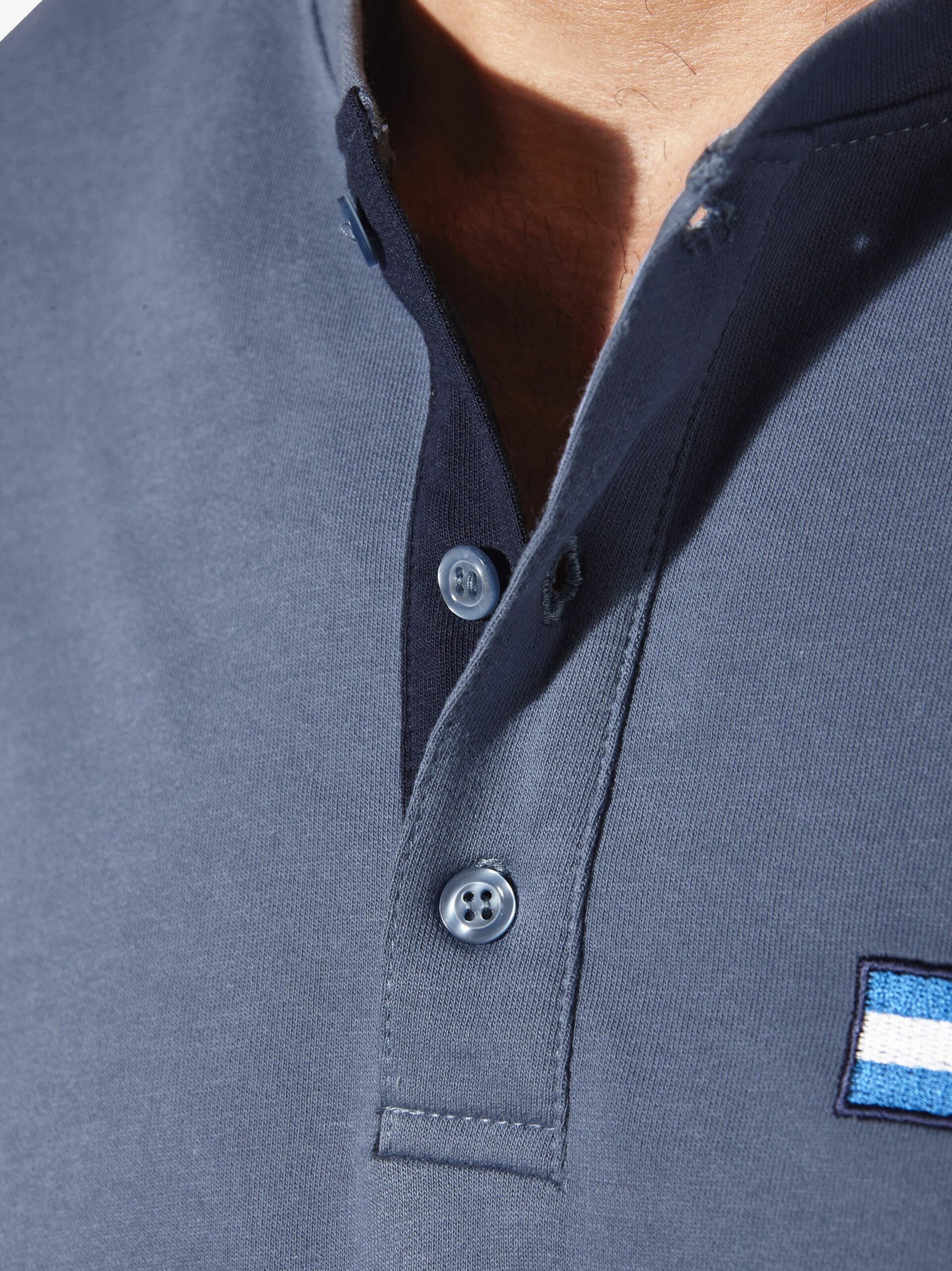 Jan Vanderstorm Sweatshirt ' Jornsen ' in Blau