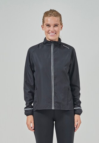 ENDURANCE Athletic Jacket 'Shela' in Black: front