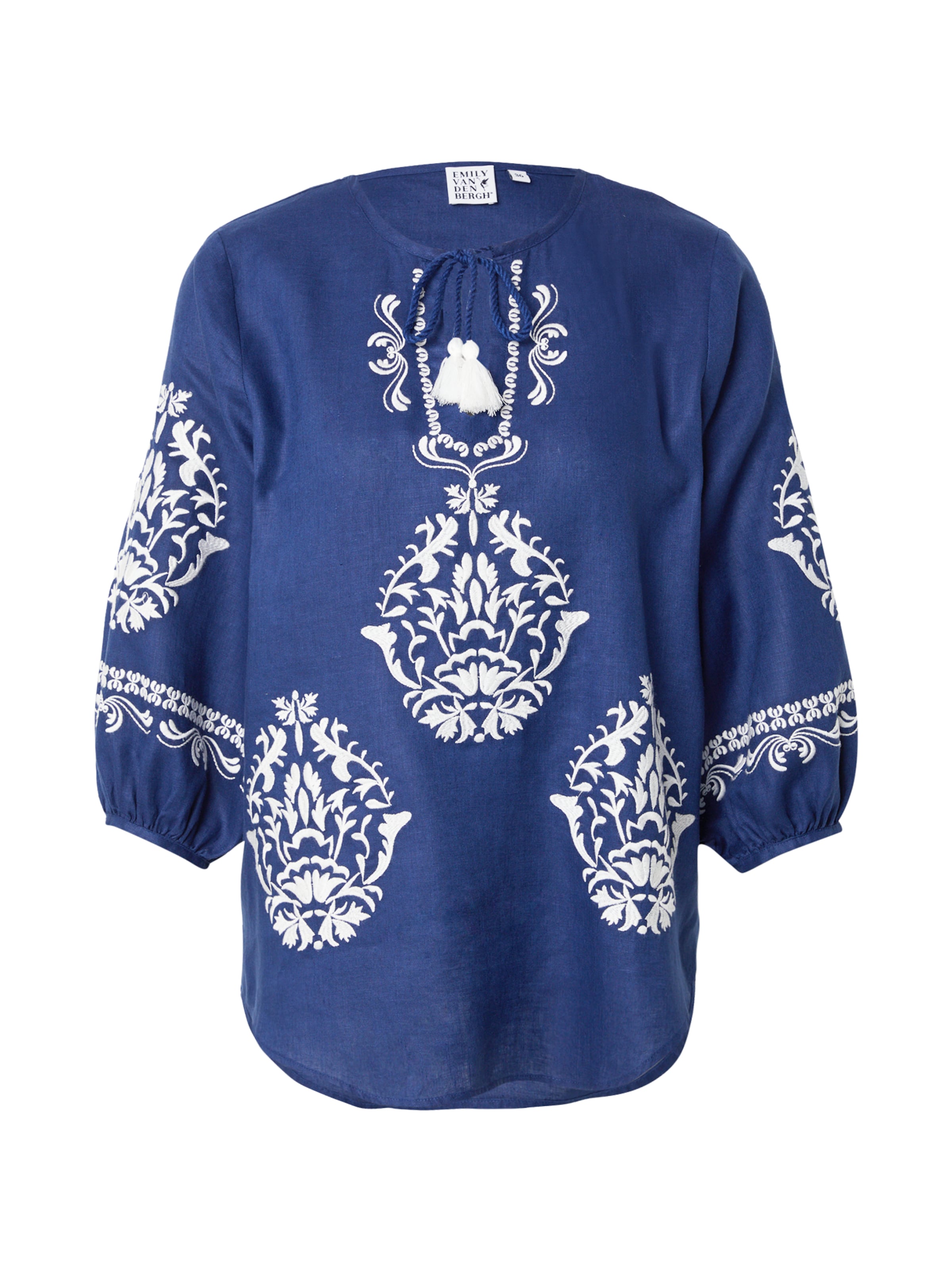 Emily Van Den Bergh Μπλούζα σε μπλε: μπροστά