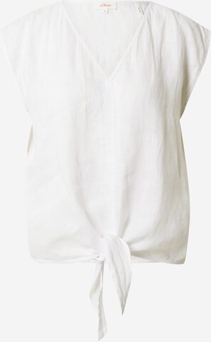 s.Oliver Blouse in Wit: voorkant