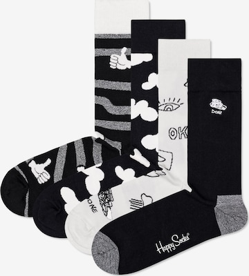 Happy Socks Socks in Black: front