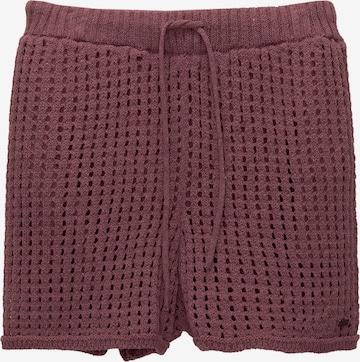 Pull&Bearregular Hlače - crvena boja: prednji dio