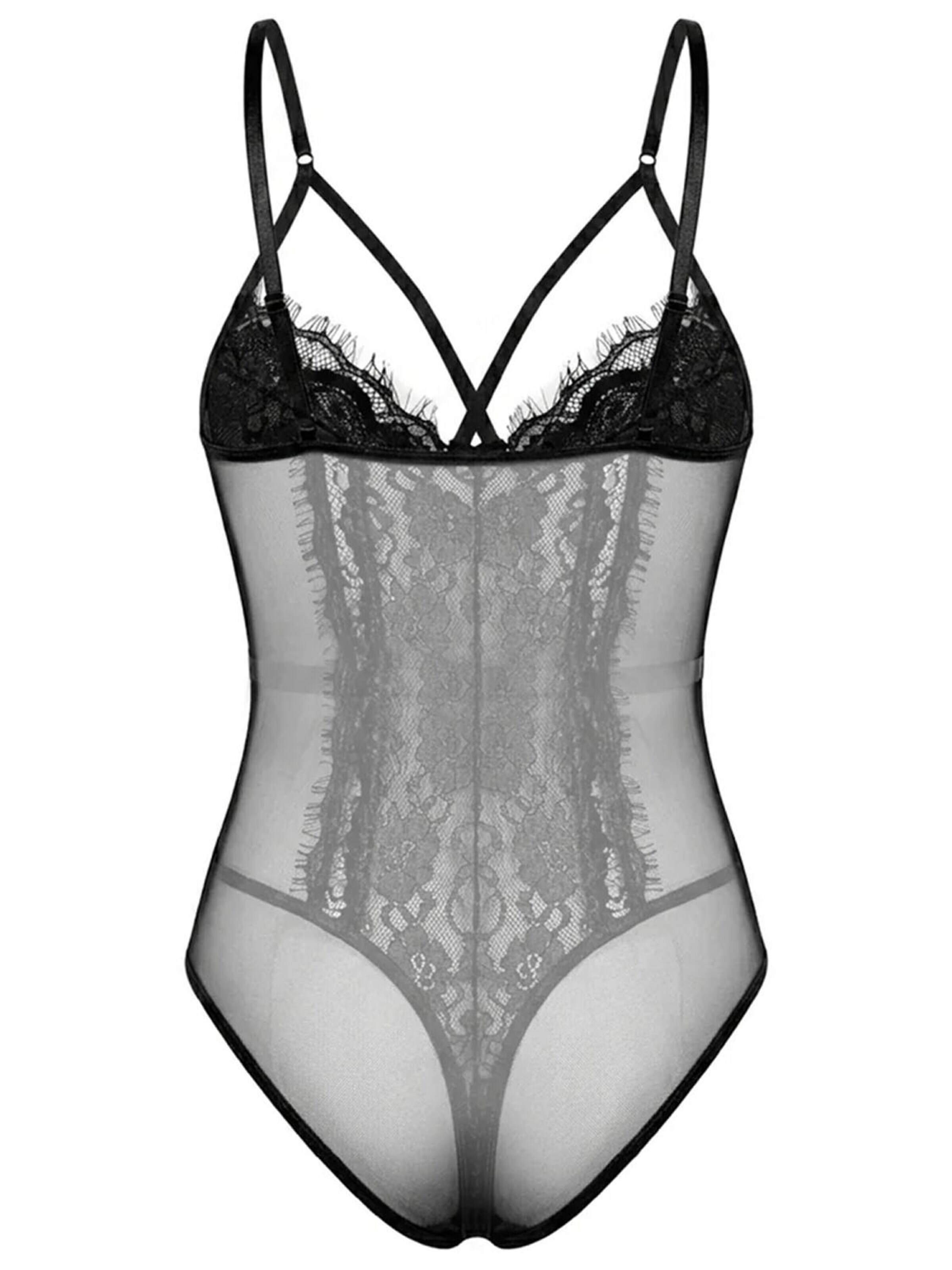 Shapetape Shapingbody 'Kanten body - Nayla' in Zwart