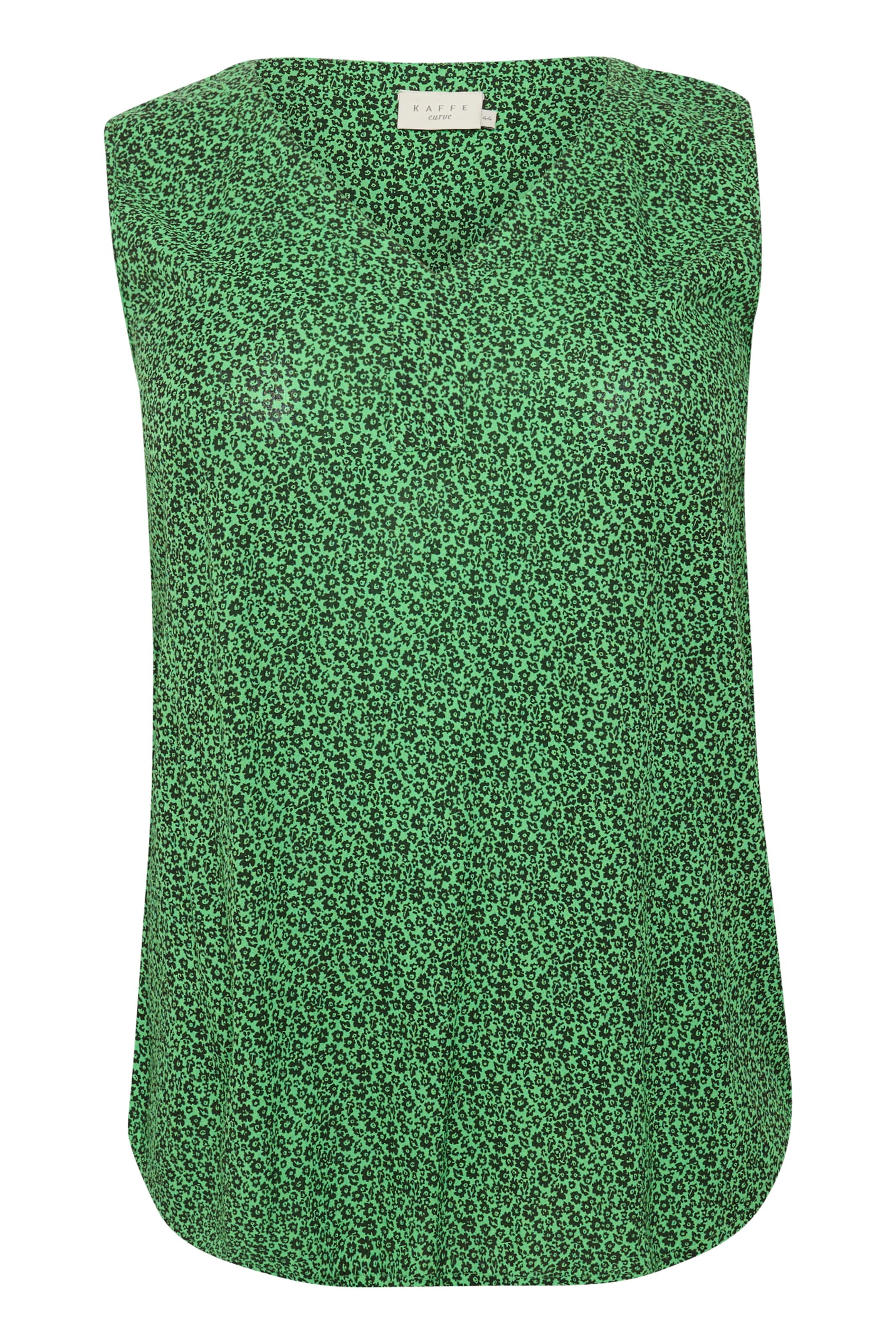 KAFFE CURVE Bluza 'Isma' | zelena barva: sprednja stran