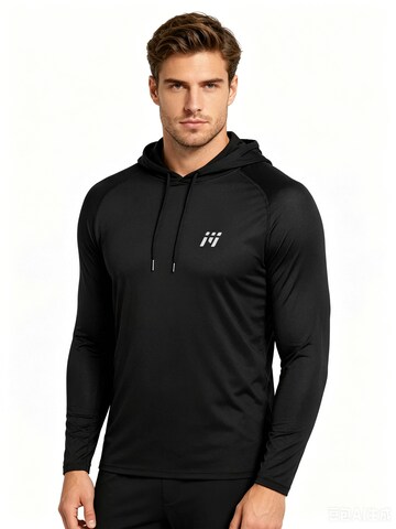 Sweat-shirt 'Lightweight Sports Top' MEETWEE en noir : devant