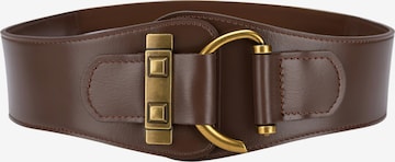Magicshe Belt 'Breiter Taillengürtel Leder Elastisch' in Brown: front