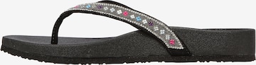 SKECHERS - Sandalias de dedo en negro: frente