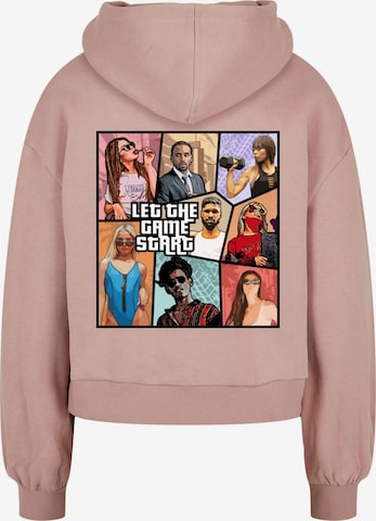 Merchcode Sweatshirt 'Grand Collage' in Roze
