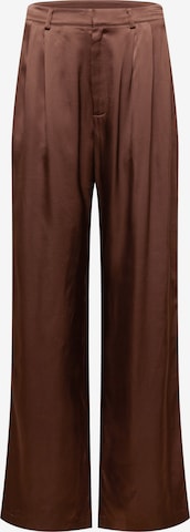 A LOT LESS Loose fit Pants 'Eve' in Brown: front