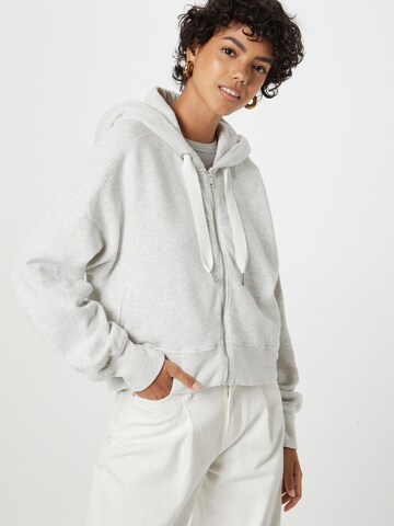 Abercrombie & Fitch Zip-Up Hoodie in Grey: front