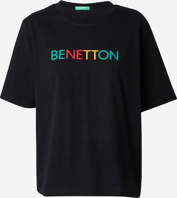 UNITED COLORS OF BENETTON - Camisa em preto: frente