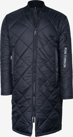 Ron Tomson Winter Coat in Black: front