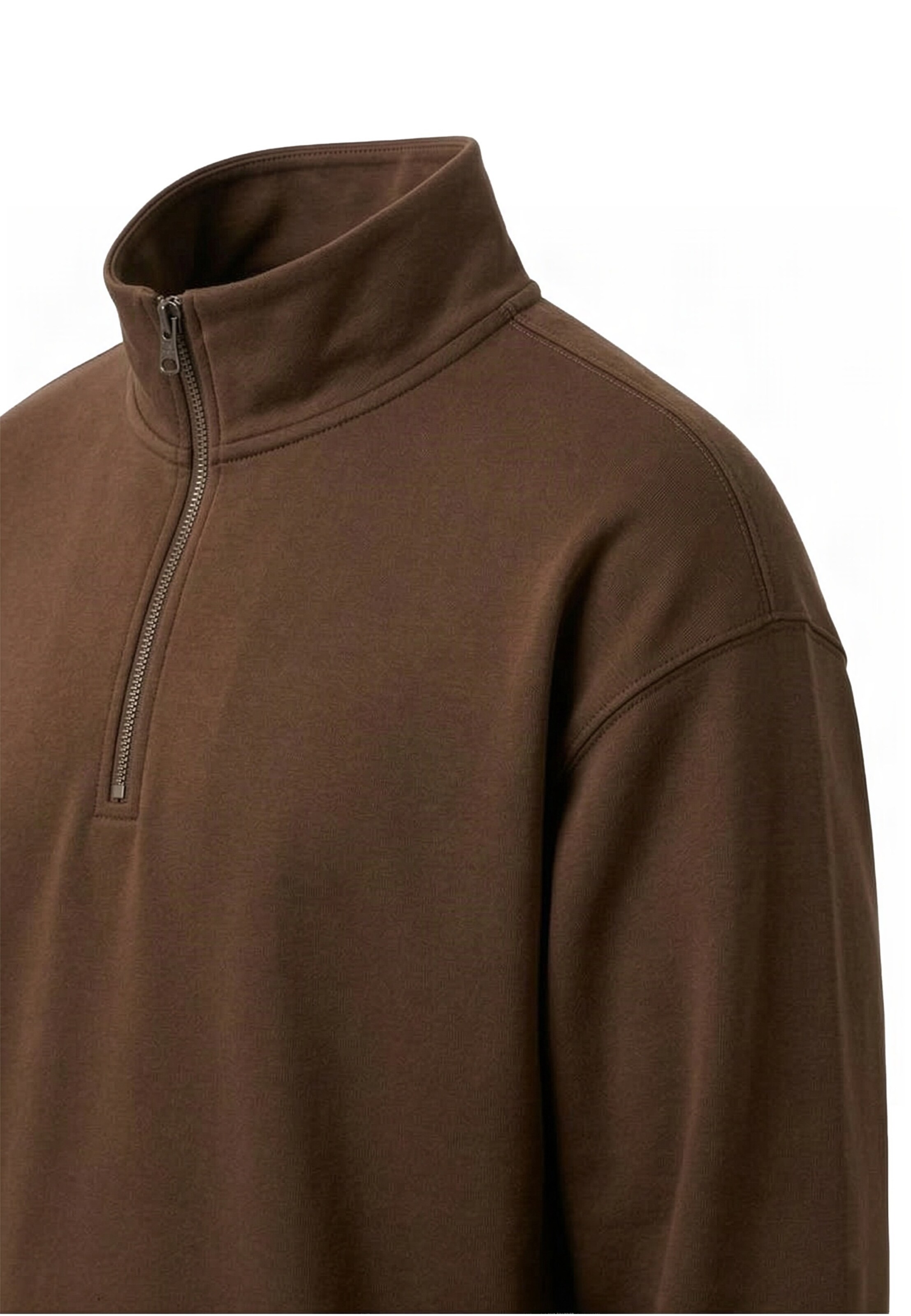 Urban Classics Sweatshirt in Braun: Seite