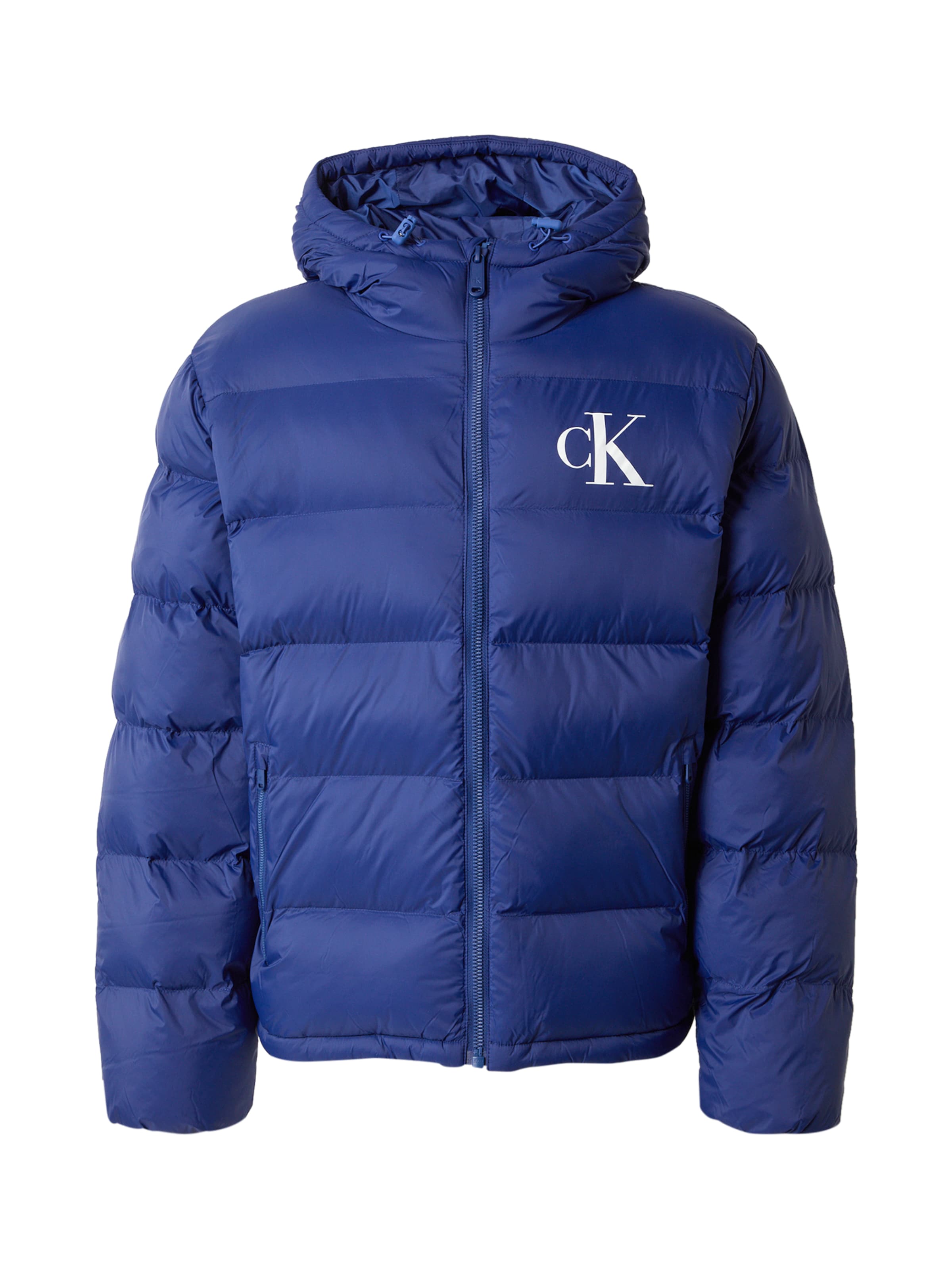 Geacă de iarnă de la Calvin Klein Jeans pe albastru: față