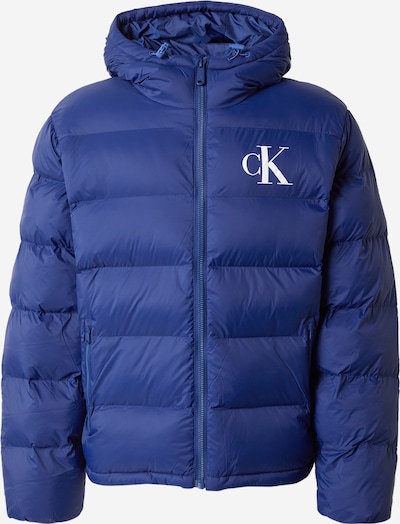 Žieminė striukė iš Calvin Klein Jeans, spalva – tamsiai mėlyna / balta, Prekių apžvalga