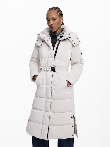 Veste d’hiver Desigual en blanc : devant