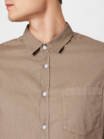 Cotton On Regular fit Button Up Shirt 'ASHBY' in Grey