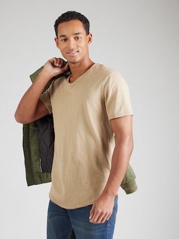 Only & Sons Shirt 'ONSBENNE' in Beige: front