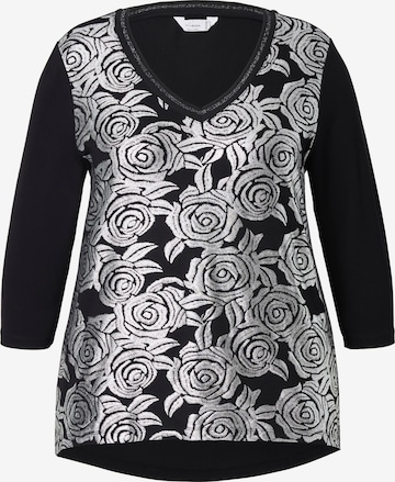 T-shirt MIAMODA en noir : devant