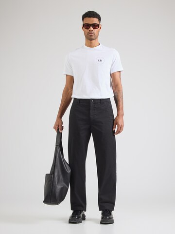 Calvin Klein Jeans Regular Chinobyxa i svart