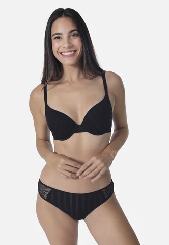sassa T-shirt BH in Zwart: voorkant