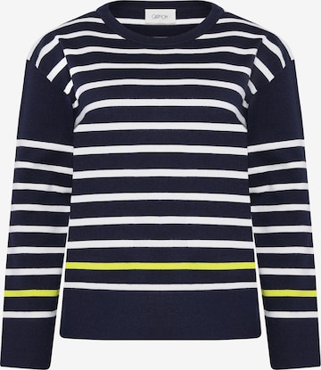 Cartoon Pullover in Blau: Vorderseite