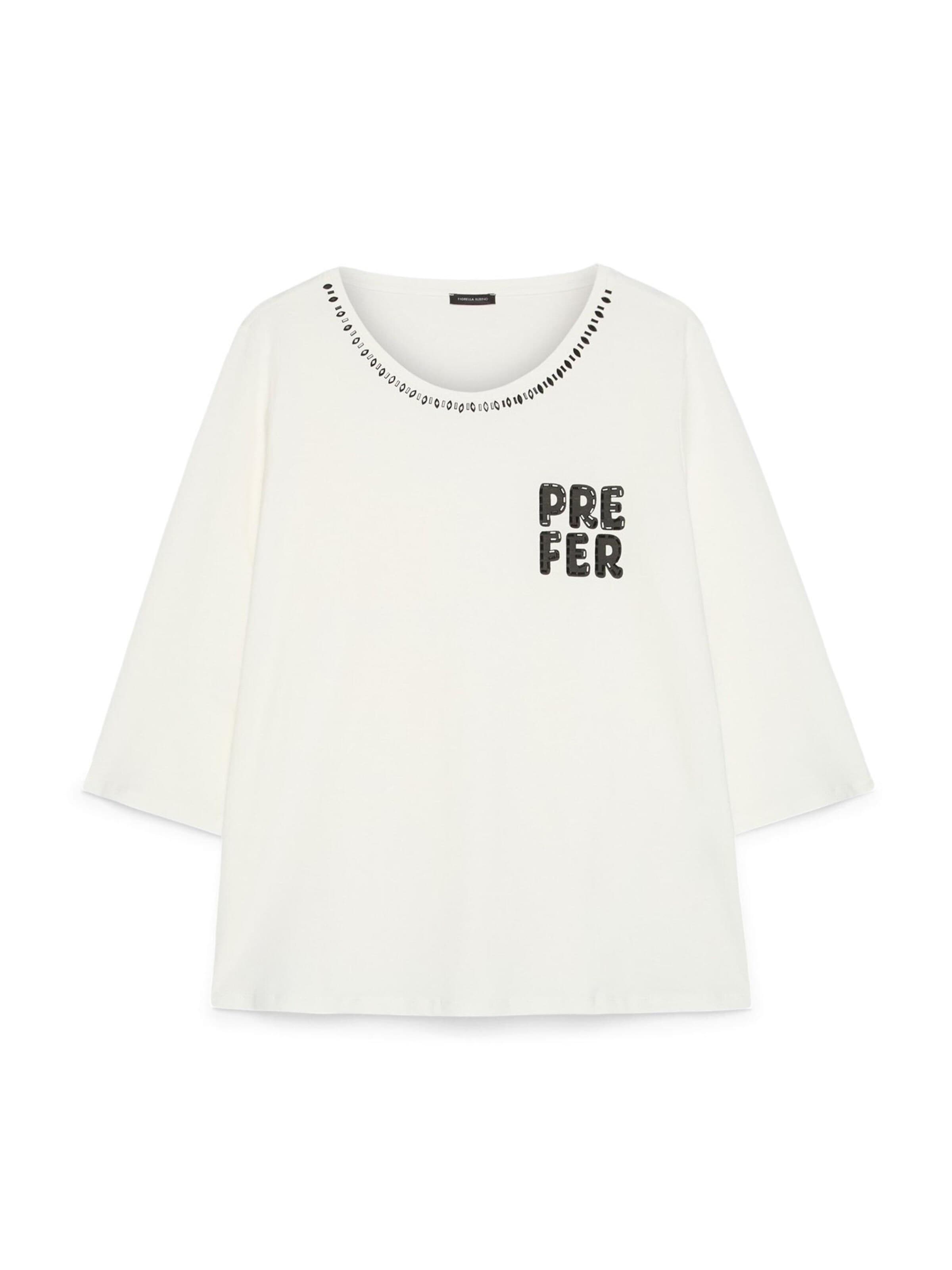 Fiorella Rubino Shirt in Wit: voorkant