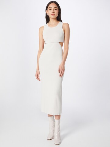 WEEKDAY Knit dress in White: front