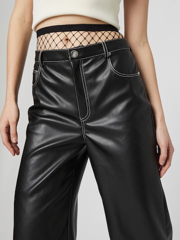 VIERVIER Loose fit Pants 'Betty' in Black