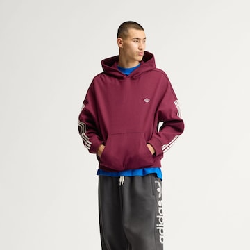 Felpa 'AdiSignature' di ADIDAS ORIGINALS in rosso: frontale
