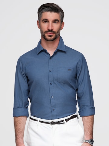 Ombre Regular fit Zakelijk overhemd in Blauw