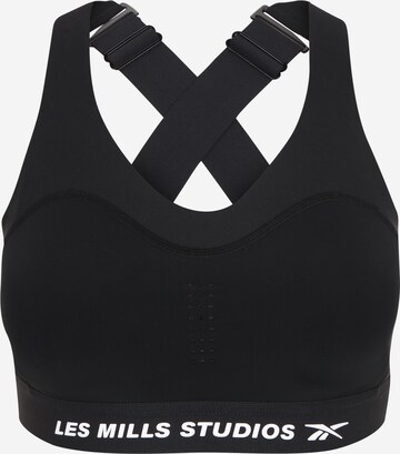 Bustier Soutien-gorge de sport 'PureMove Plus' Reebok en noir : devant