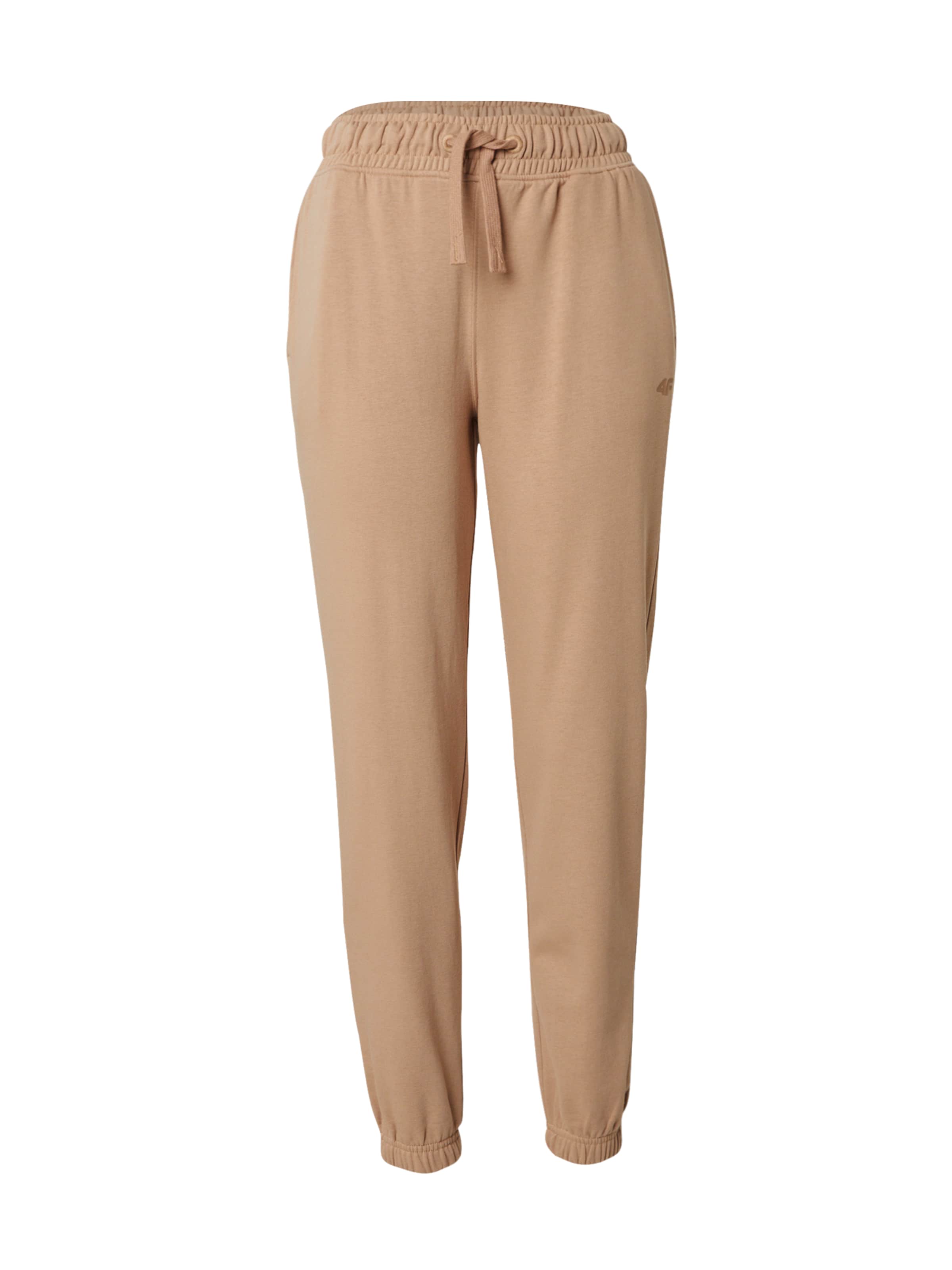 4F Tapered Sporthose 'CAS' in Braun: Vorderseite