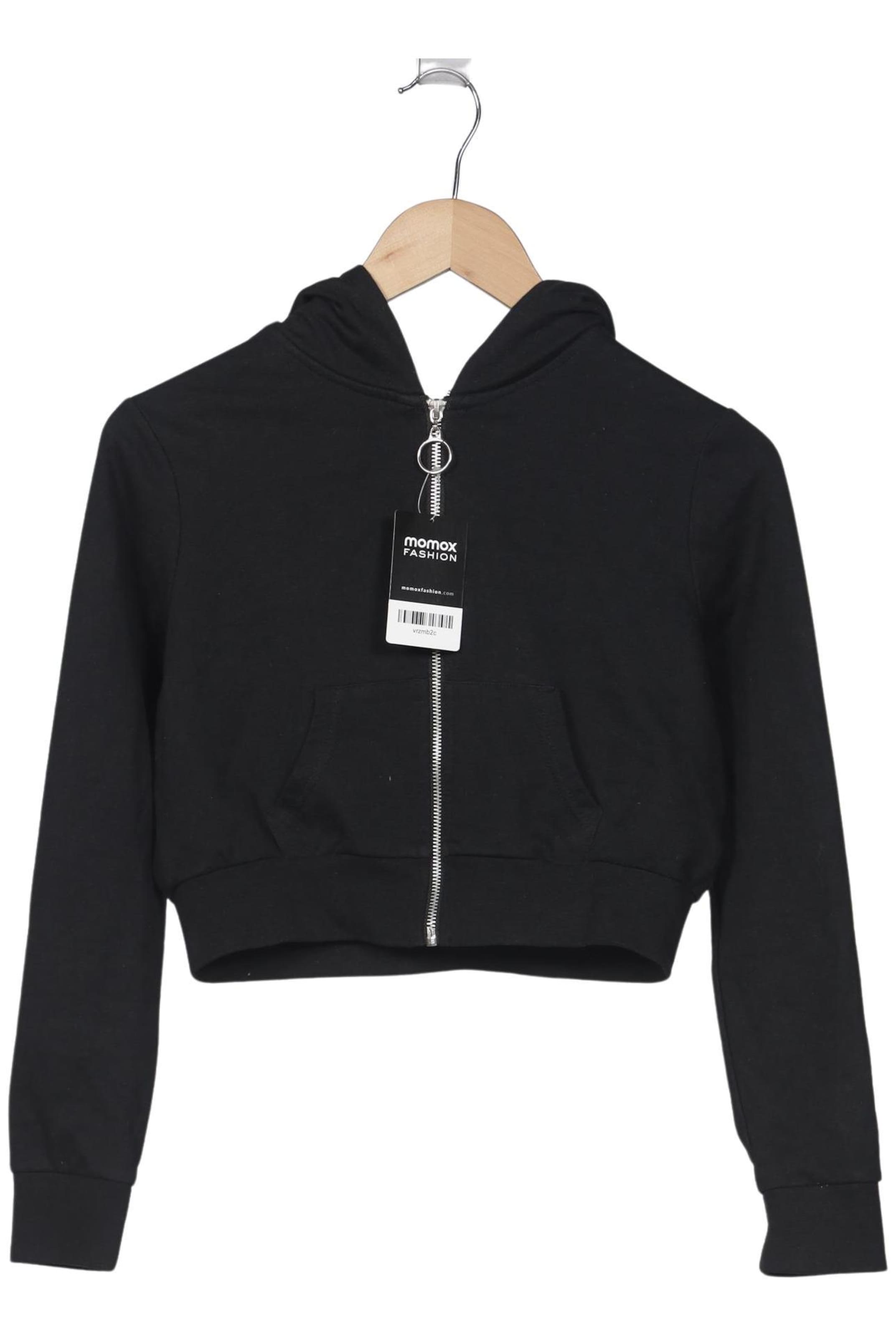 even&odd Sweatshirt & Zip-Up Hoodie in S in Black: front