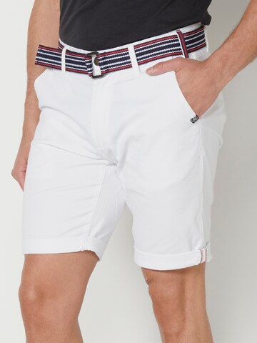 KOROSHI - Regular Calças chino em branco: frente