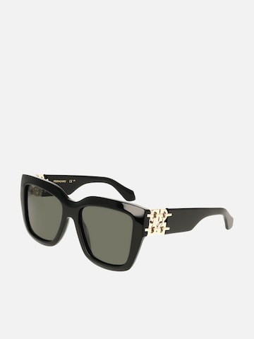 FERRAGAMO - Gafas de sol en negro: frente