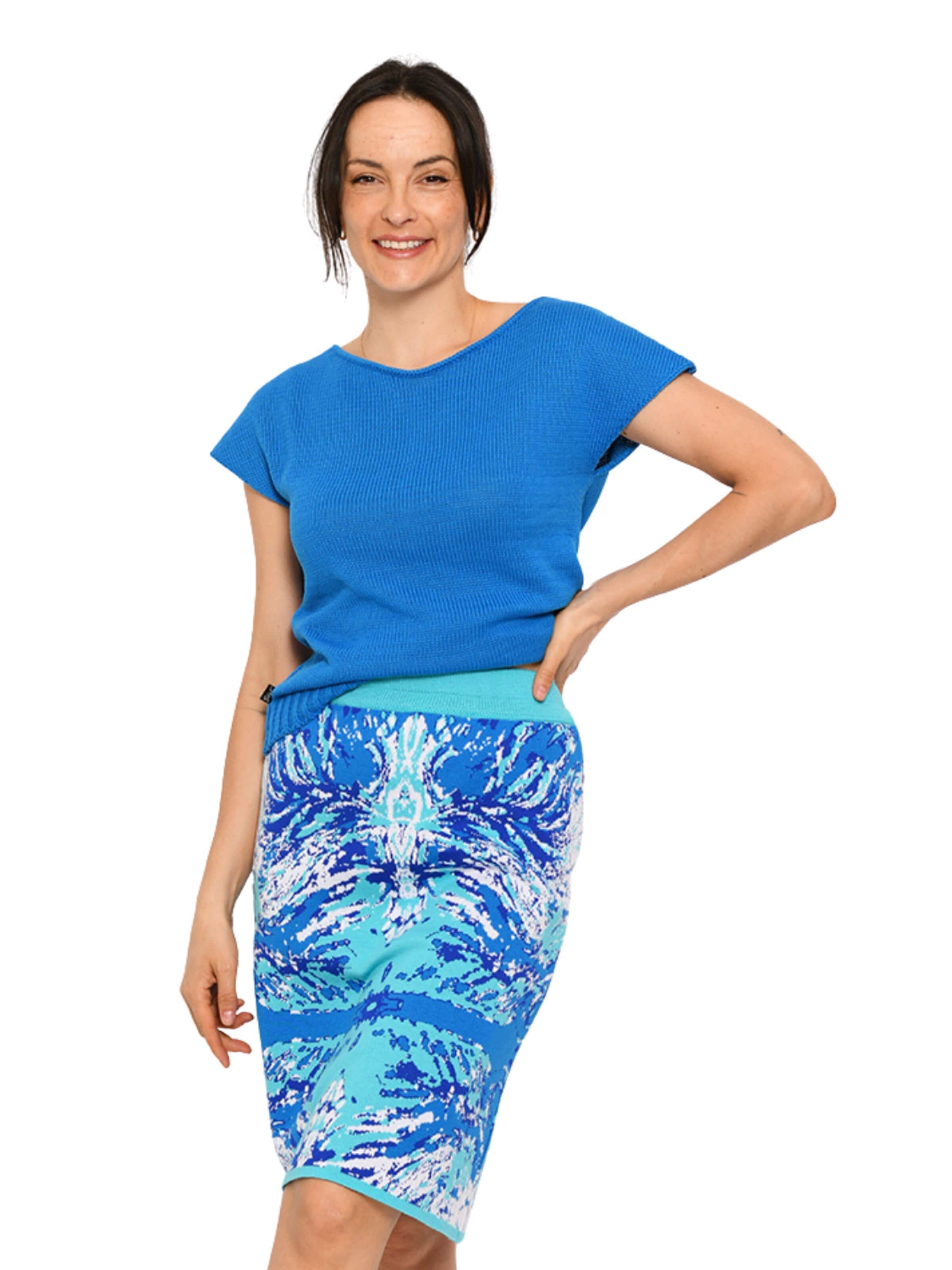 Süel knitwear - Top de punto 'Carlos' en azul: frente