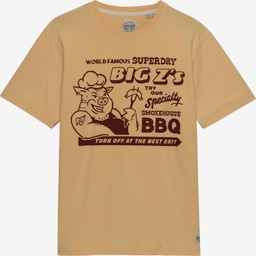 T-Shirt Superdry & Co en jaune : devant