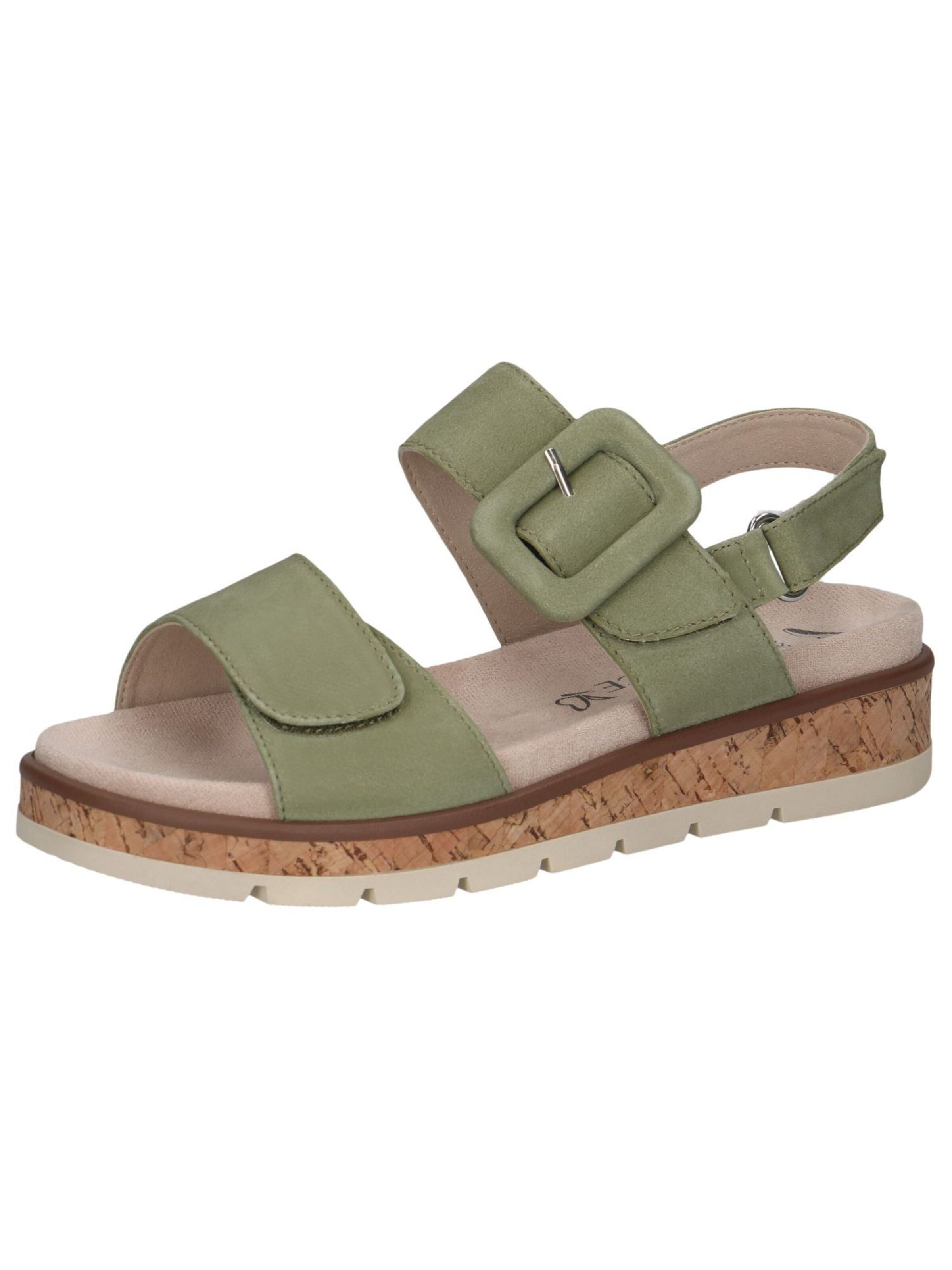 CAPRICE Sandals in Green: front