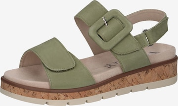 CAPRICE Sandals in Green: front