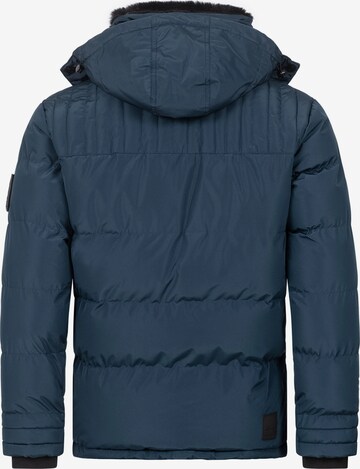 Alessandro Salvarini Winter Jacket in Blue