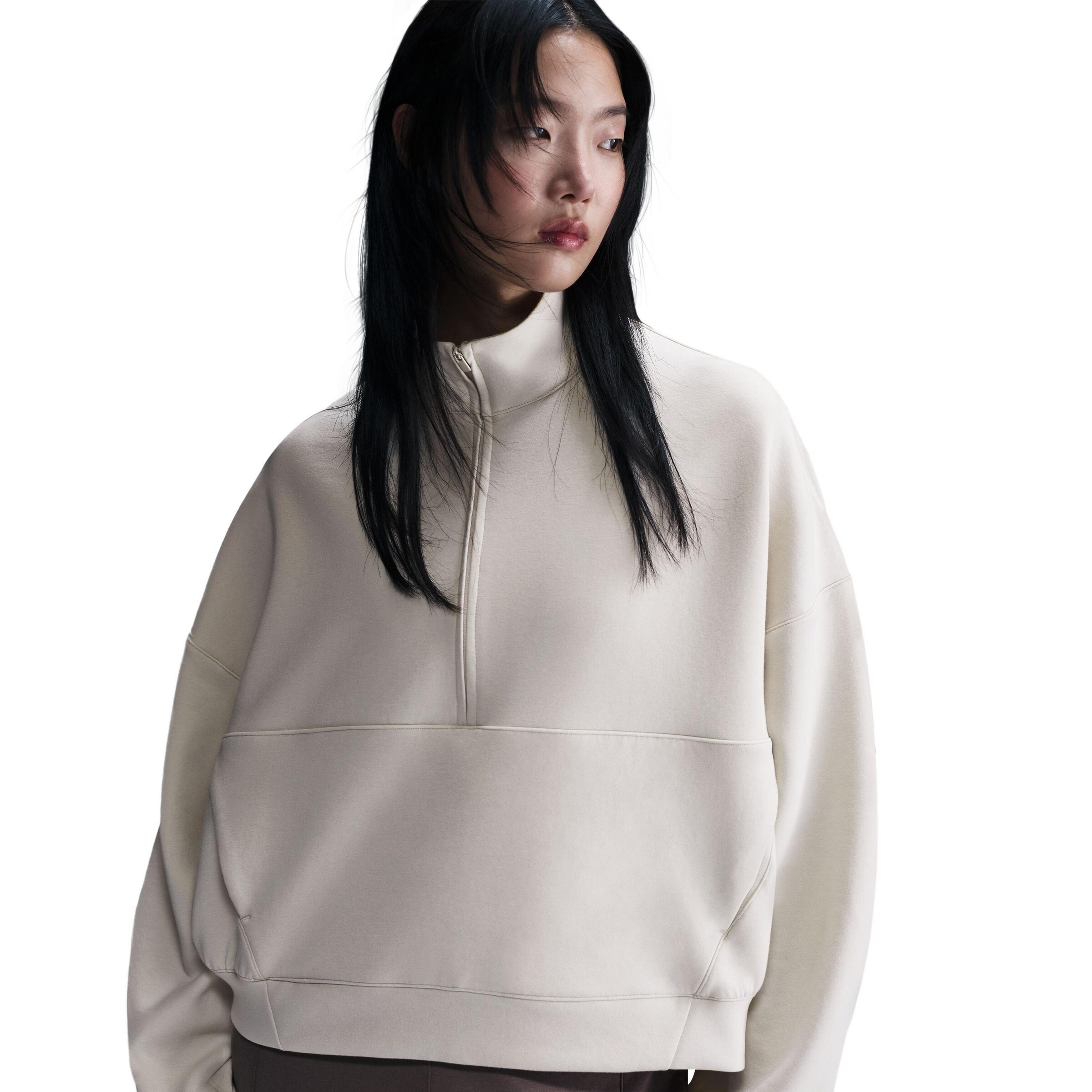 NIKE Athletic Sweatshirt in Beige