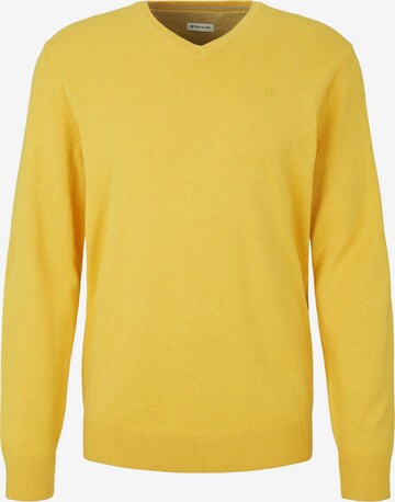 Pullover di TOM TAILOR in giallo: frontale