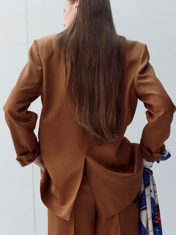 MANGO Blazer 'Minesota' in Braun