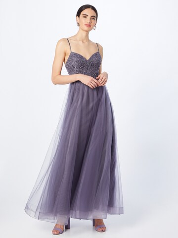 Laona Evening Dress in Grey: front