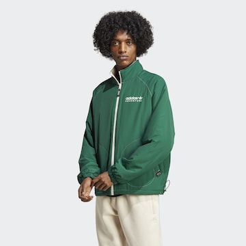 ADIDAS ORIGINALS Fleece jacket 'Adventure Fc Reversible Polar Half Zip' in Green