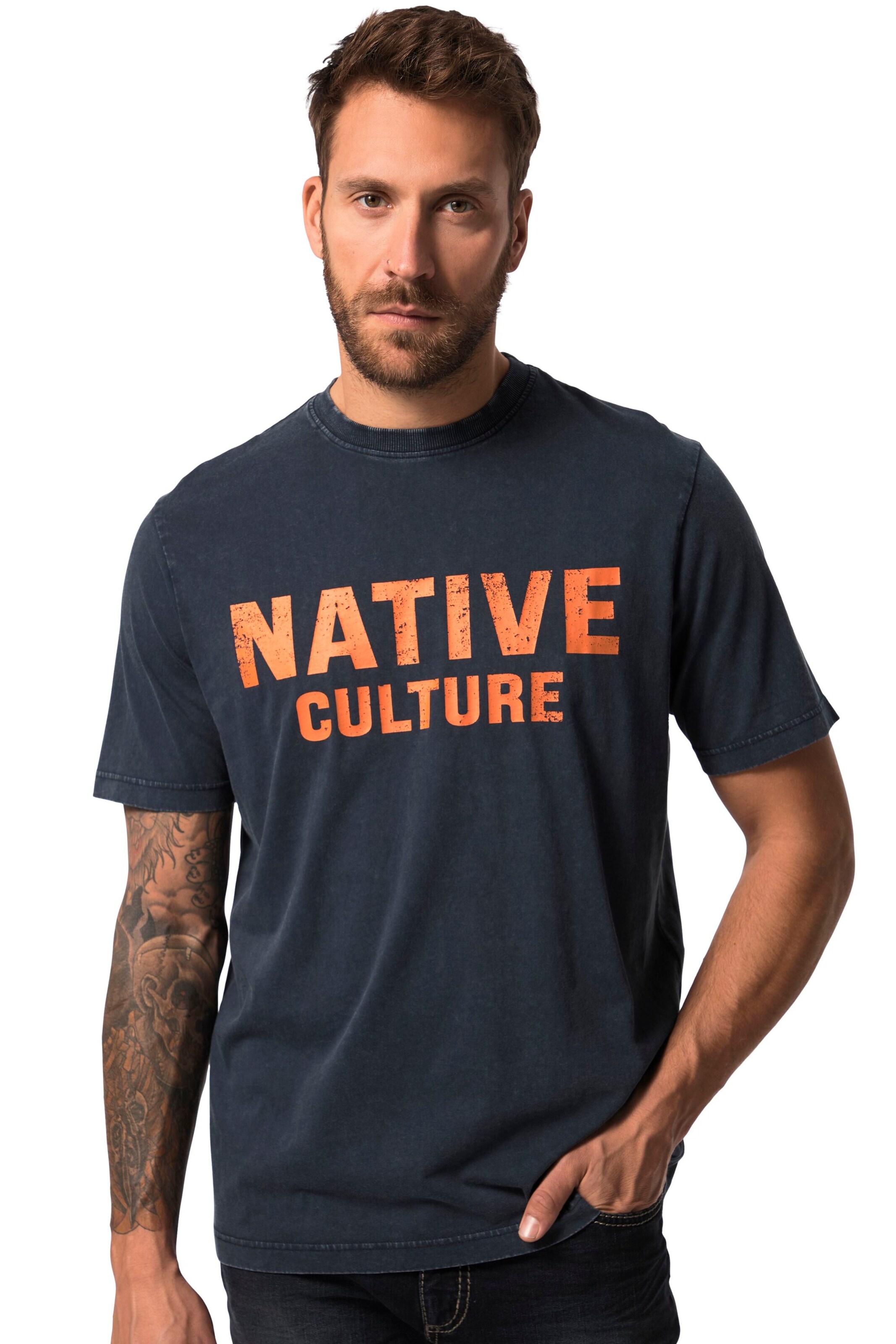 JP1880 Shirt in Blau: Vorderseite