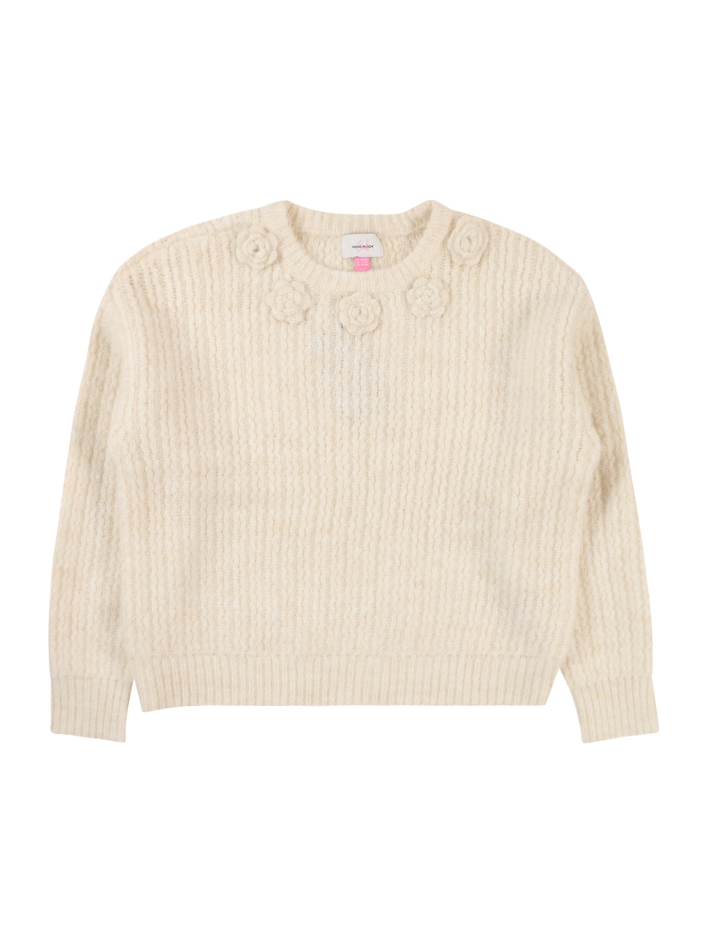 Vero Moda Girl - Pullover 'VMAletta' em bege: frente