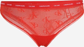Slip de la Calvin Klein Underwear Plus pe roșu: față