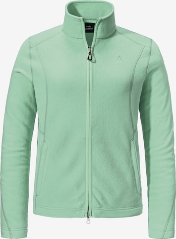 Schöffel Athletic Fleece Jacket 'Leona 3' in Green: front